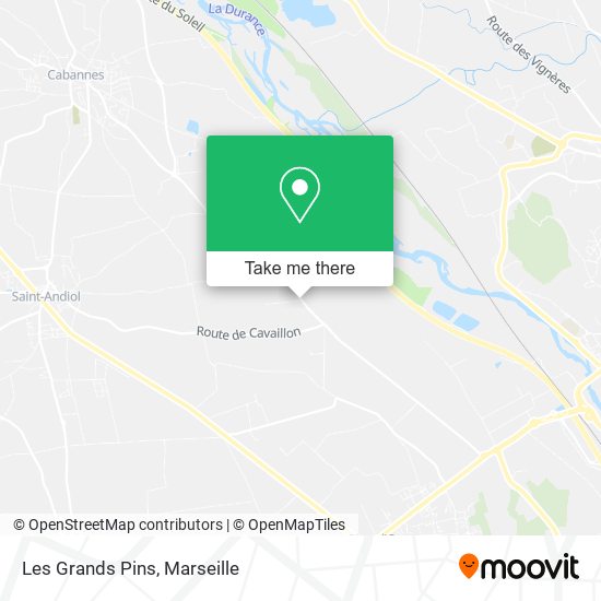Les Grands Pins map