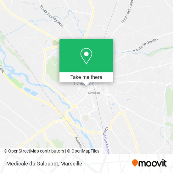 Médicale du Galoubet map
