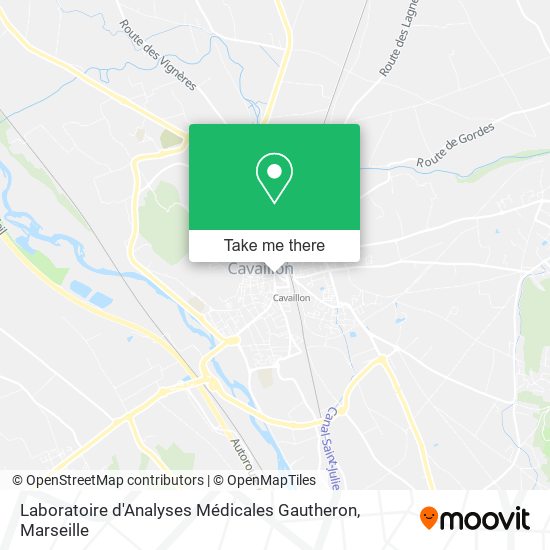 Laboratoire d'Analyses Médicales Gautheron map