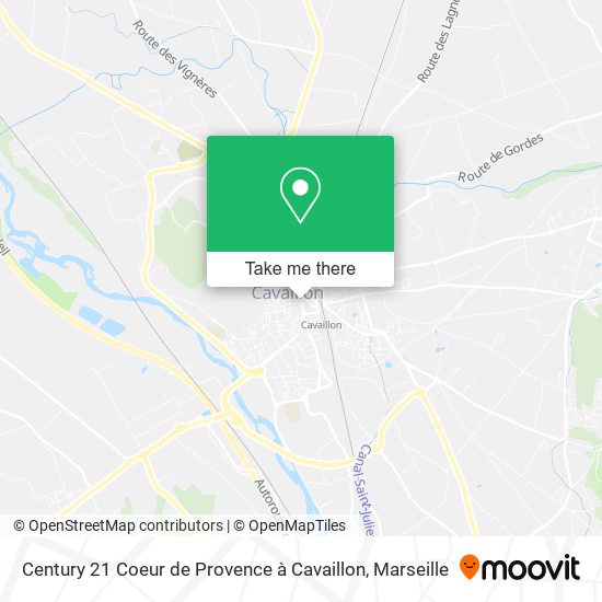 Century 21 Coeur de Provence à Cavaillon map