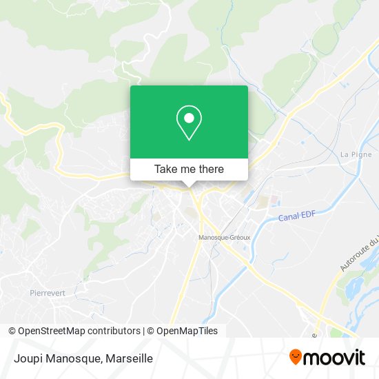 Joupi Manosque map