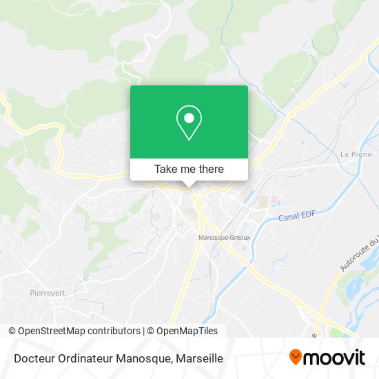 Mapa Docteur Ordinateur Manosque