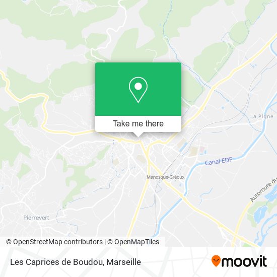 Les Caprices de Boudou map