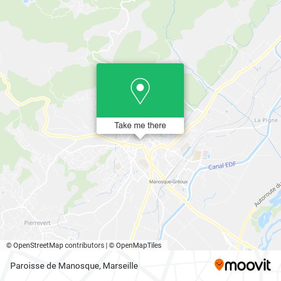 Paroisse de Manosque map