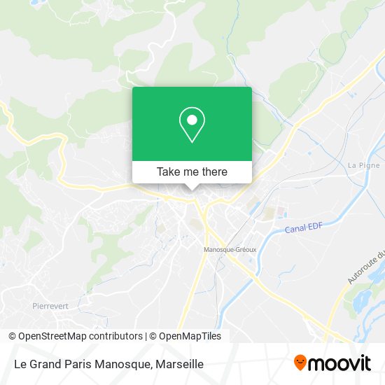 Mapa Le Grand Paris Manosque