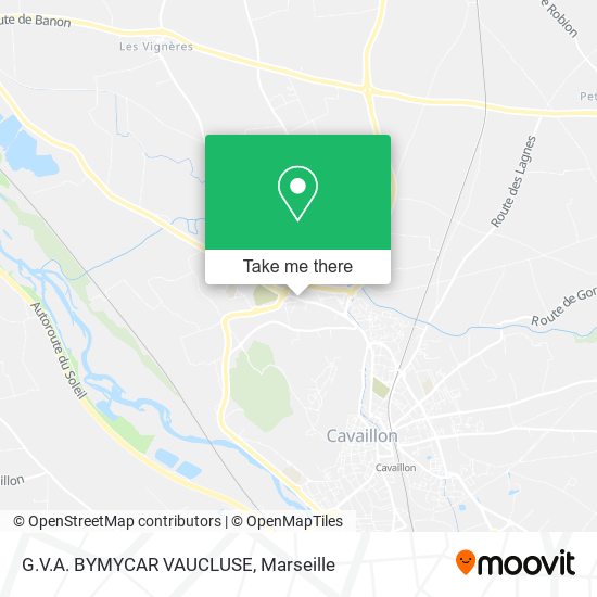 G.V.A. BYMYCAR VAUCLUSE map
