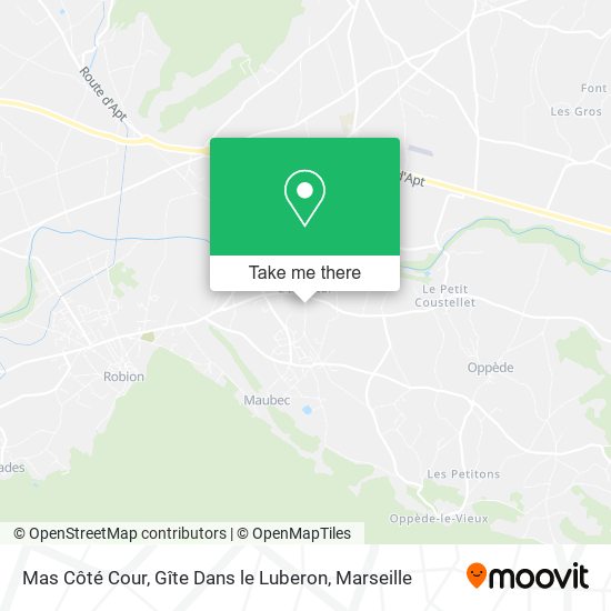 Mas Côté Cour, Gîte Dans le Luberon map