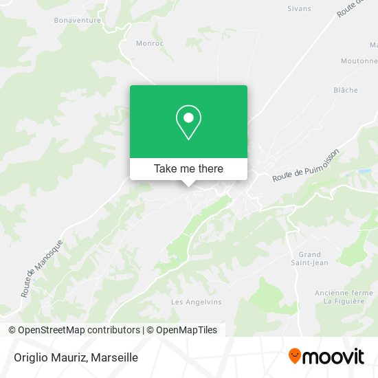 Origlio Mauriz map