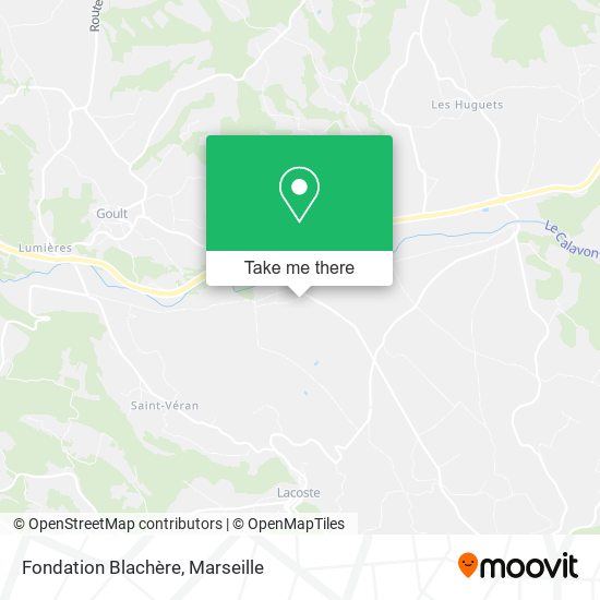 Fondation Blachère map