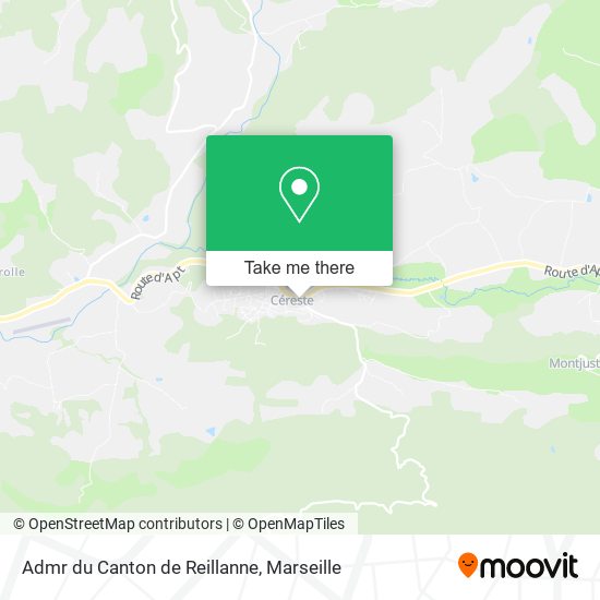 Admr du Canton de Reillanne map