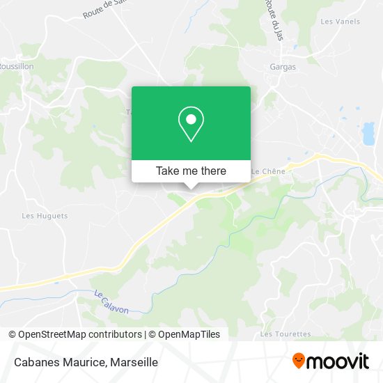 Cabanes Maurice map