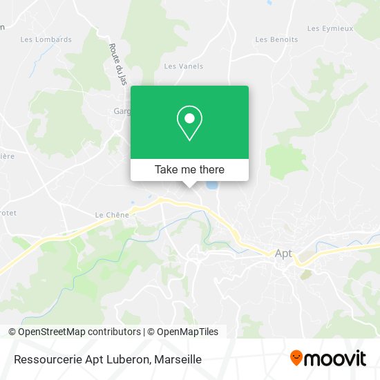 Ressourcerie Apt Luberon map