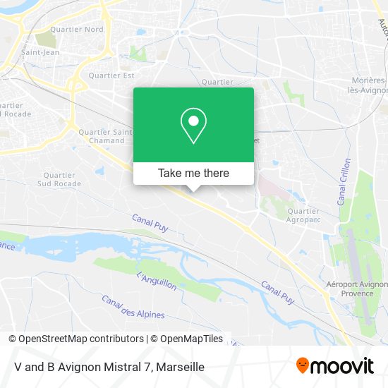 V and B Avignon Mistral 7 map