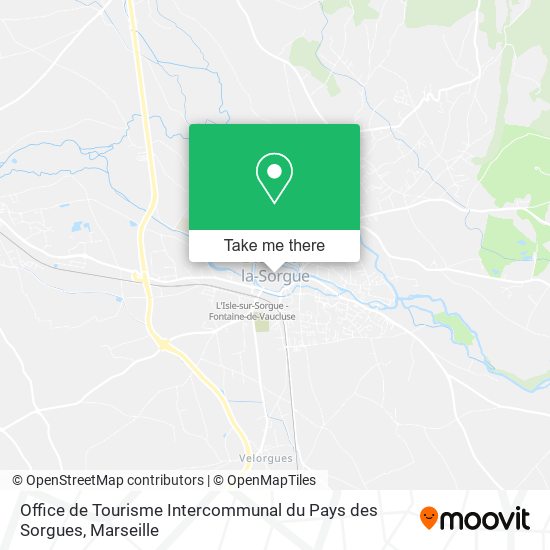Office de Tourisme Intercommunal du Pays des Sorgues map