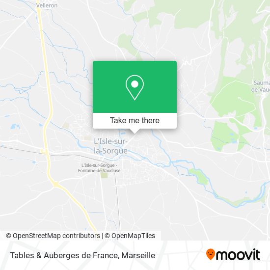 Tables & Auberges de France map