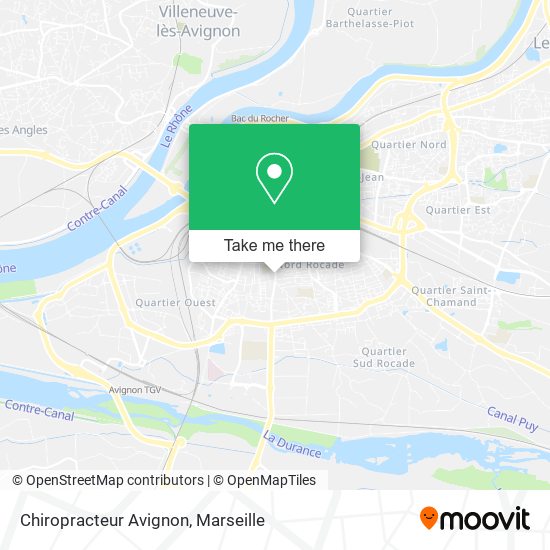 Mapa Chiropracteur Avignon