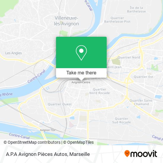 A.P.A Avignon Pièces Autos map