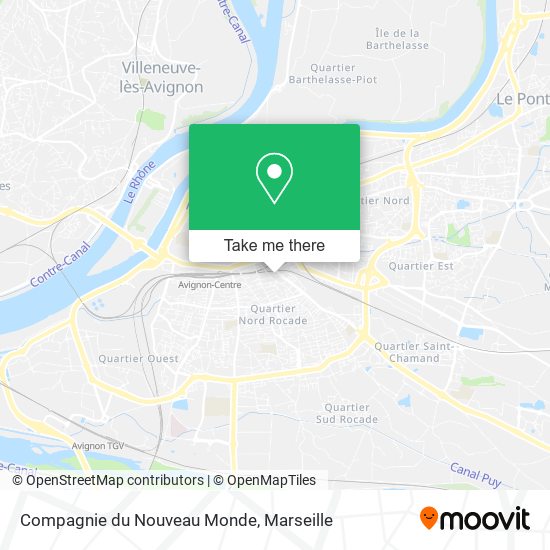 Compagnie du Nouveau Monde map