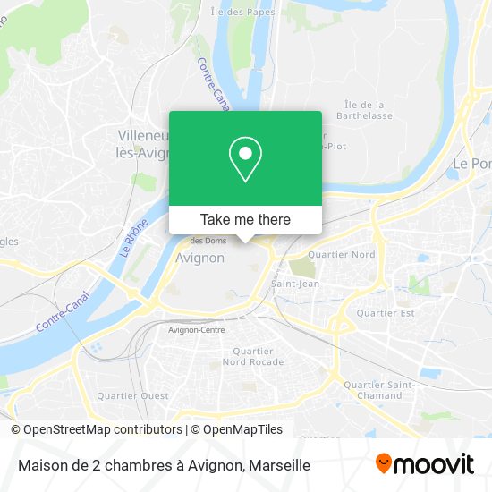 Maison de 2 chambres à Avignon map