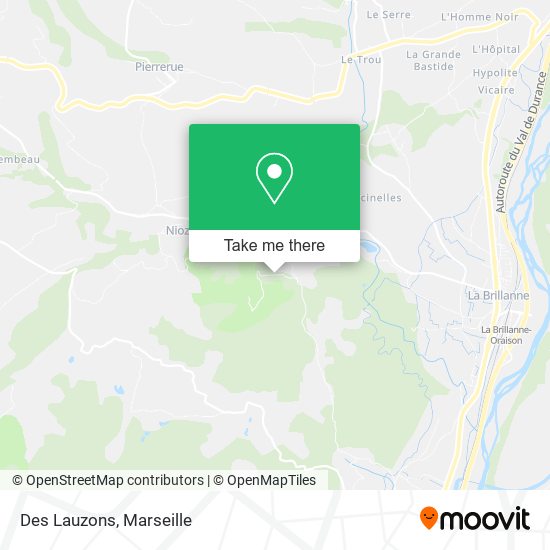 Des Lauzons map