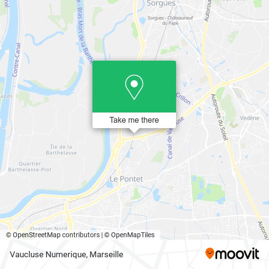 Vaucluse Numerique map