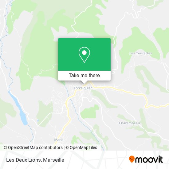 Les Deux Lions map