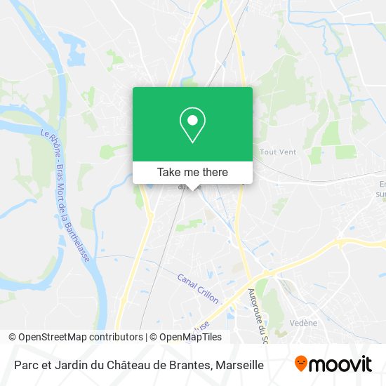 Parc et Jardin du Château de Brantes map