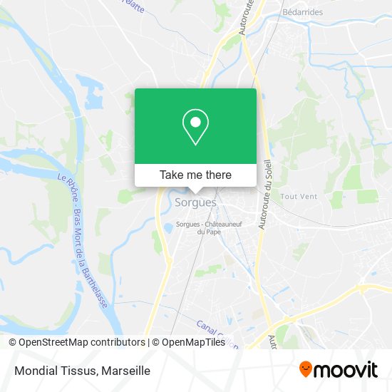 Mondial Tissus map
