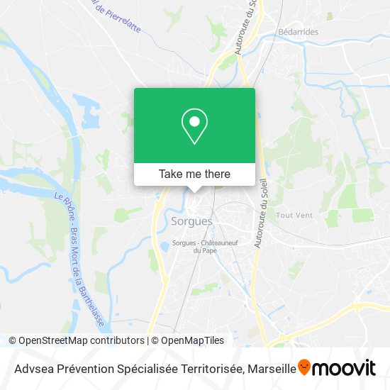Advsea Prévention Spécialisée Territorisée map