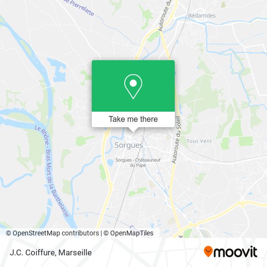 J.C. Coiffure map