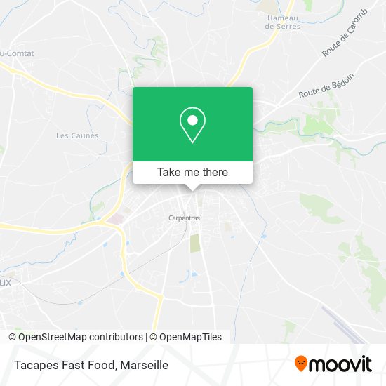 Tacapes Fast Food map