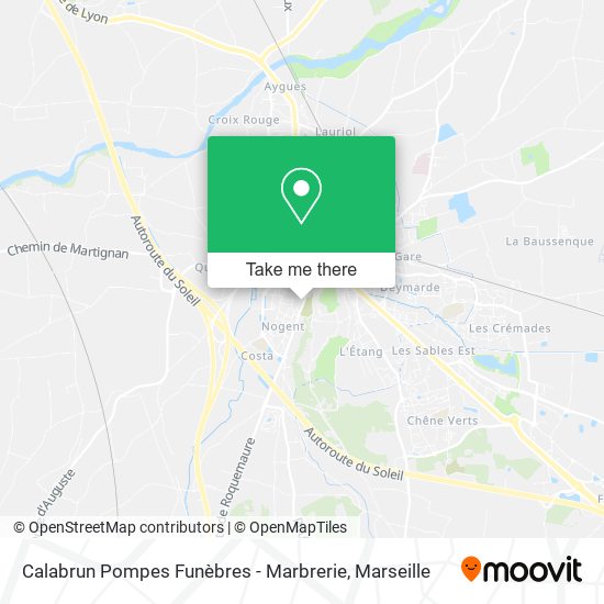 Calabrun Pompes Funèbres - Marbrerie map