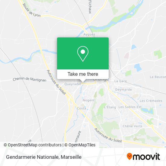 Gendarmerie Nationale map