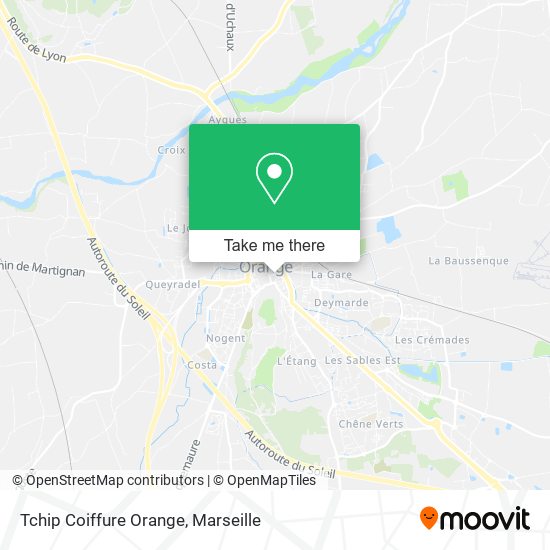 Tchip Coiffure Orange map