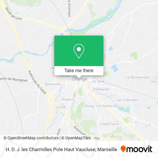 H. D. J. les Charmilles Pole Haut Vaucluse map