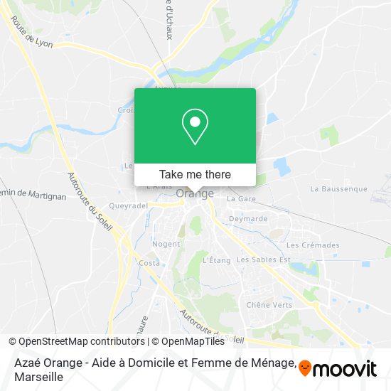 Azaé Orange - Aide à Domicile et Femme de Ménage map