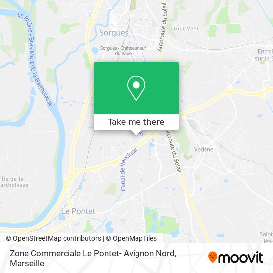 Zone Commerciale Le Pontet- Avignon Nord map