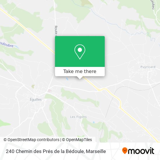 240 Chemin des Prés de la Bédoule map