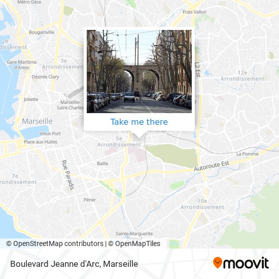 Mapa Boulevard Jeanne d'Arc