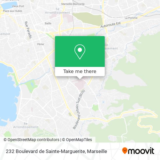 232 Boulevard de Sainte-Marguerite map