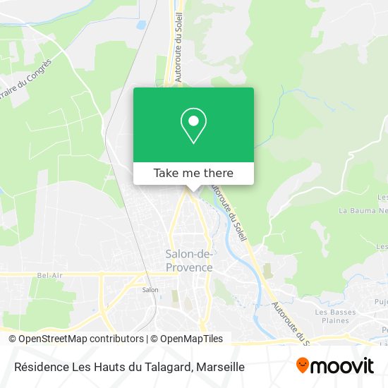 Résidence Les Hauts du Talagard map