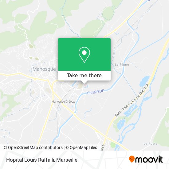 Hopital Louis Raffalli map