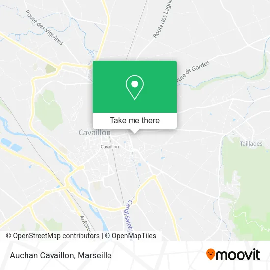 Auchan Cavaillon map