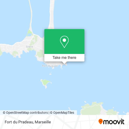 Fort du Pradeau map