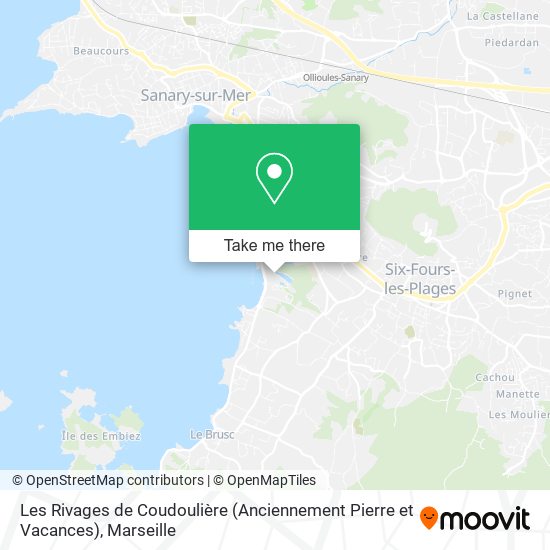 Les Rivages de Coudoulière (Anciennement Pierre et Vacances) map