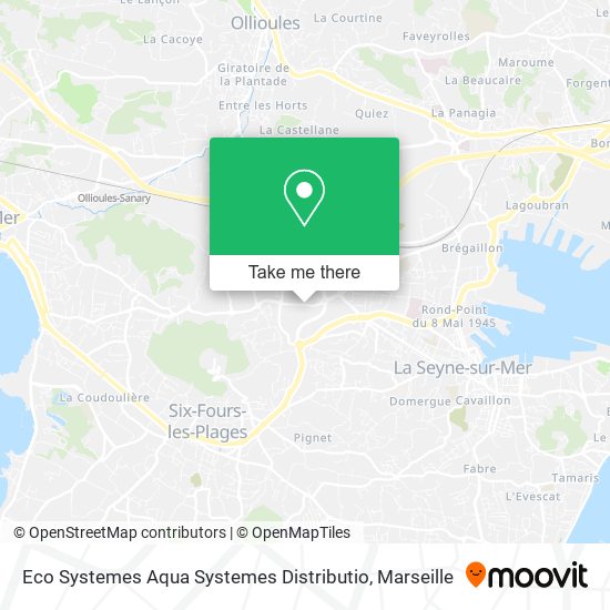 Eco Systemes Aqua Systemes Distributio map