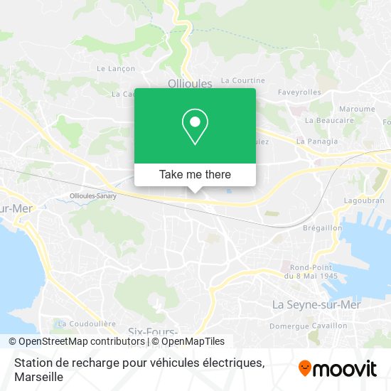 Station de recharge pour véhicules électriques map