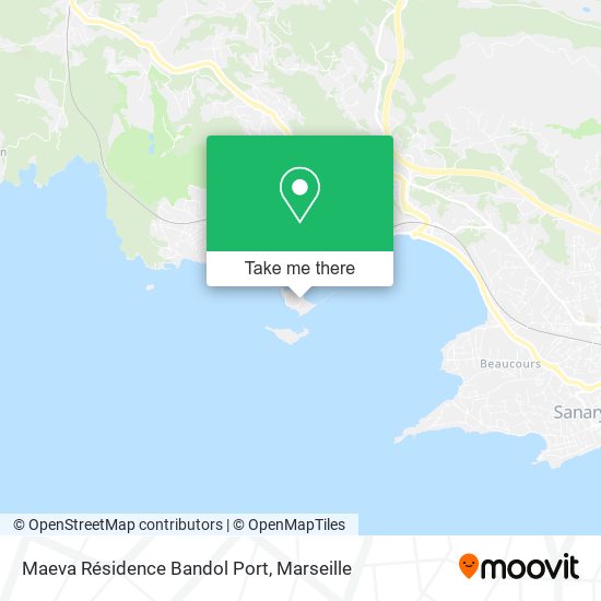 Maeva Résidence Bandol Port map