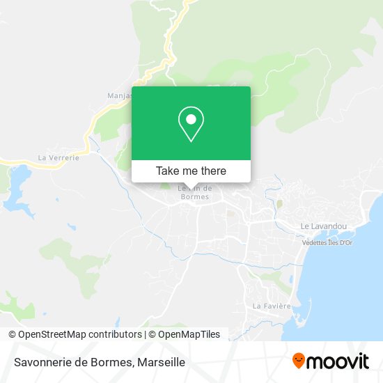 Savonnerie de Bormes map