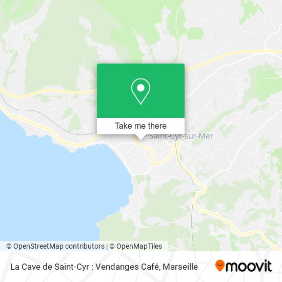Mapa La Cave de Saint-Cyr : Vendanges Café